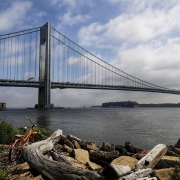 Verrazzano Bridge connecting Staten Island, representing community support through car donations.