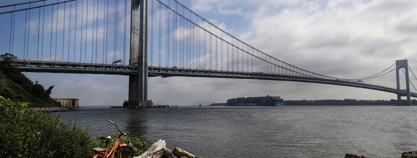 Verrazzano Bridge connecting Staten Island, representing community support through car donations.